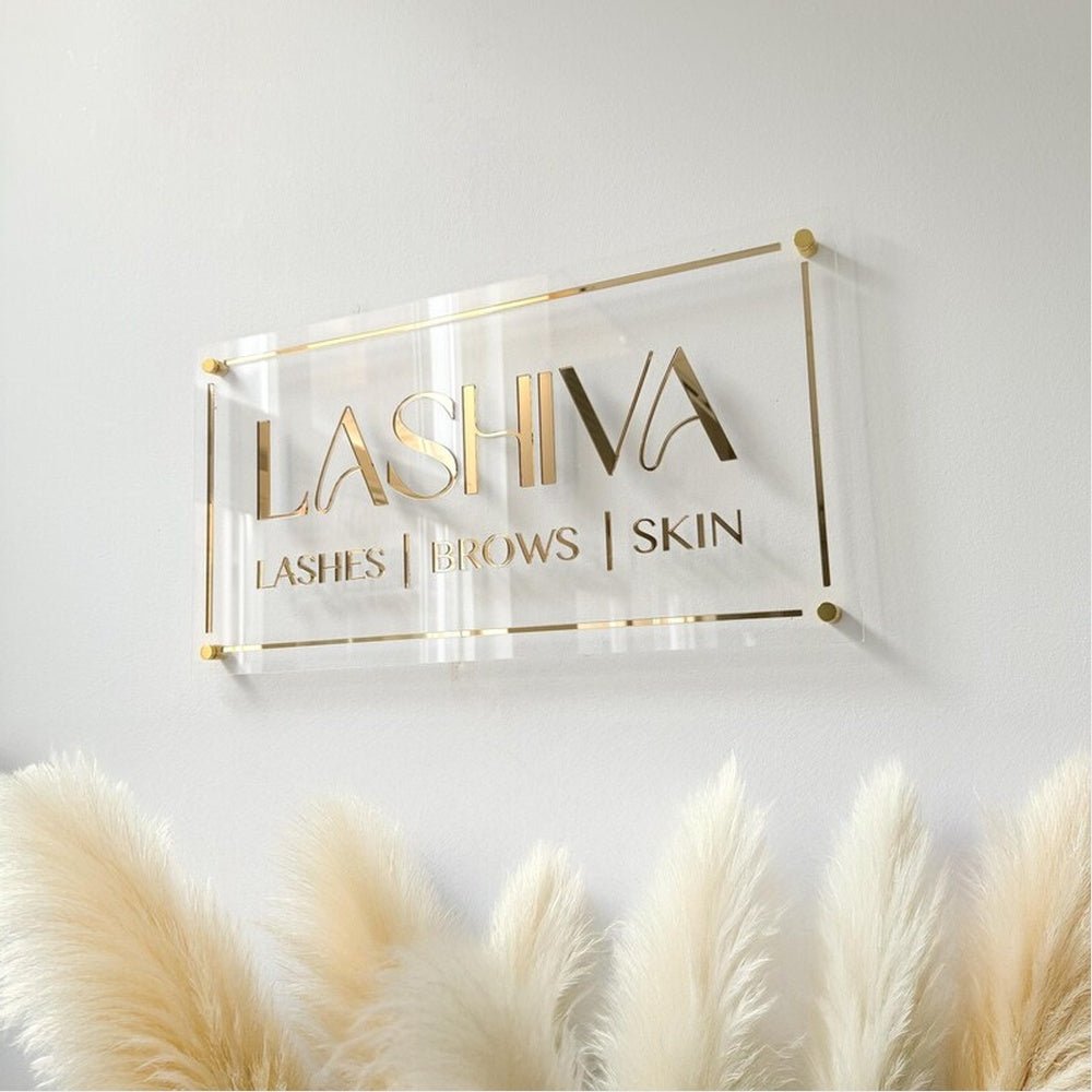 Silklab Facial Skin Acrylic Business Logo Sign - Shineneon