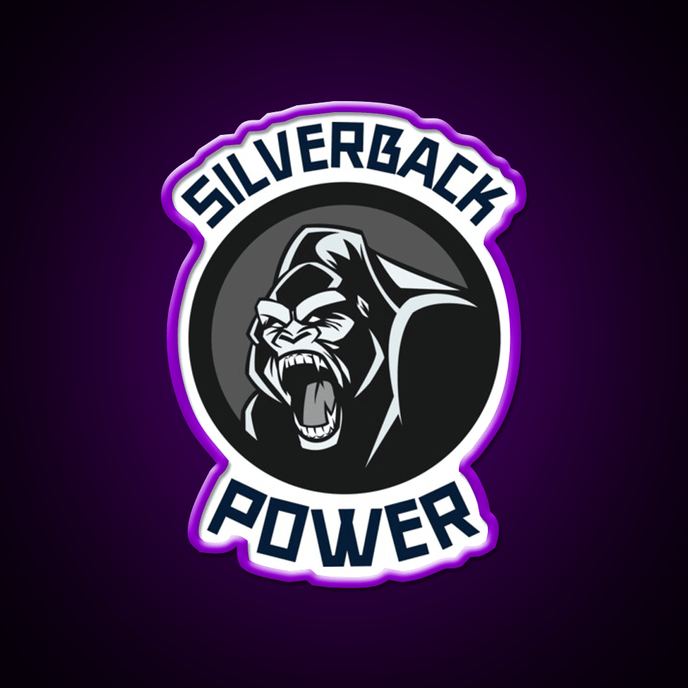Silverback Gorilla Gym Fitness Led Neon Sign Rgb Color - Shineneon