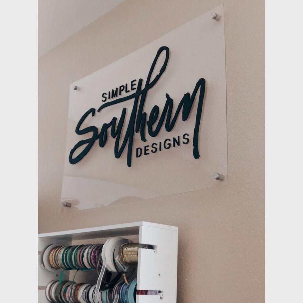 Simple Southery Designs Acrylic Business Logo Sign - Shineneon