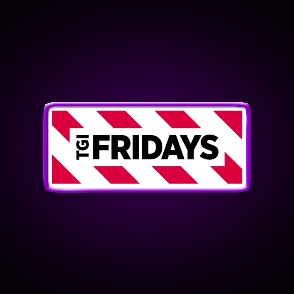Simple Thanks God Tgi Friday Fast Food Led Neon Sign For Burger Place Rgb Color - Shineneon