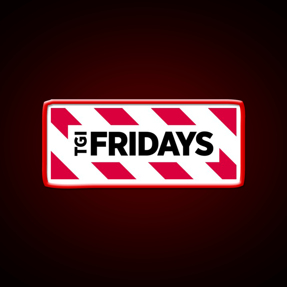 Simple Thanks God Tgi Friday Fast Food Led Neon Sign For Burger Place Rgb Color - Shineneon