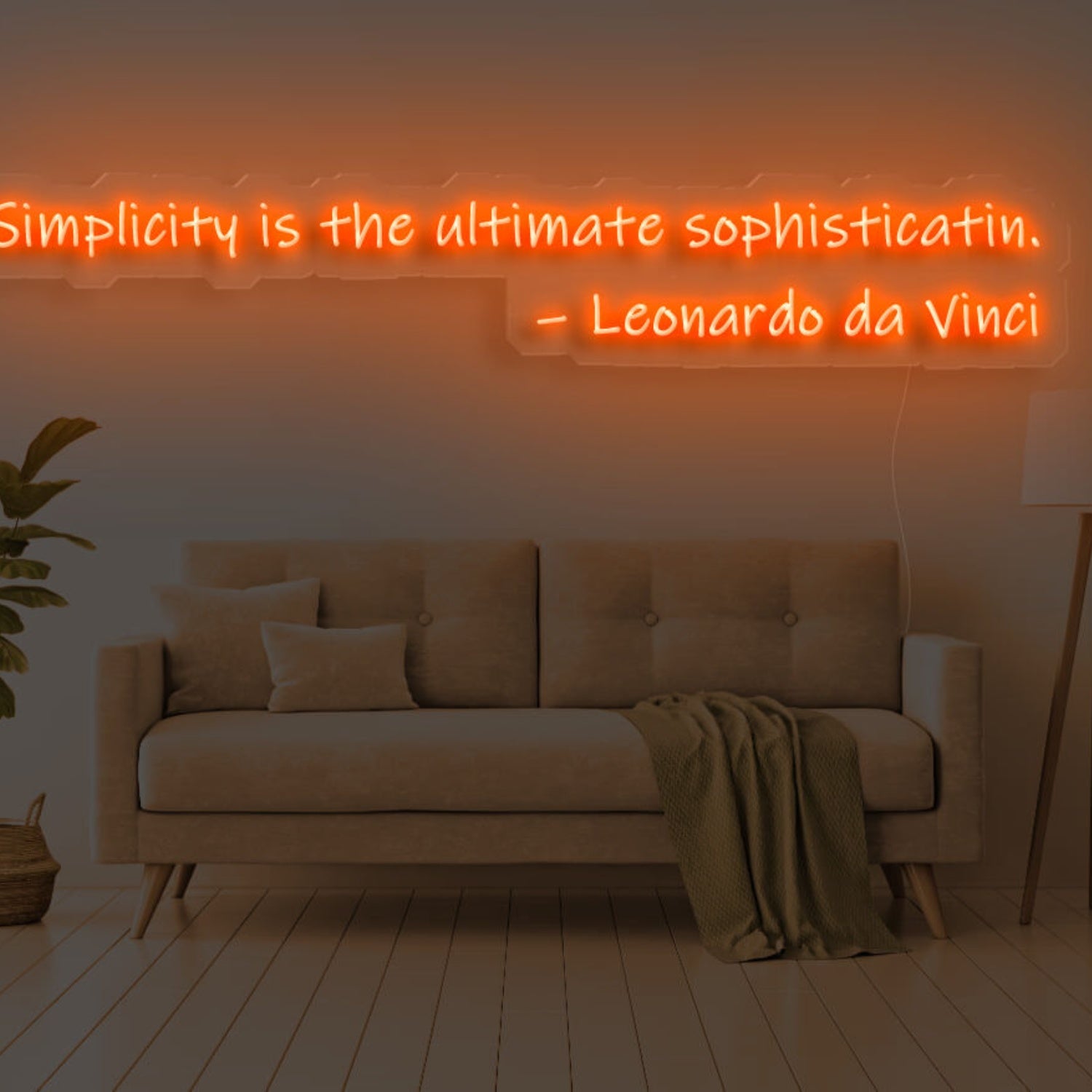 Simplicity Is The Ultimate Sophistication Led Neon Sign | Shineneon