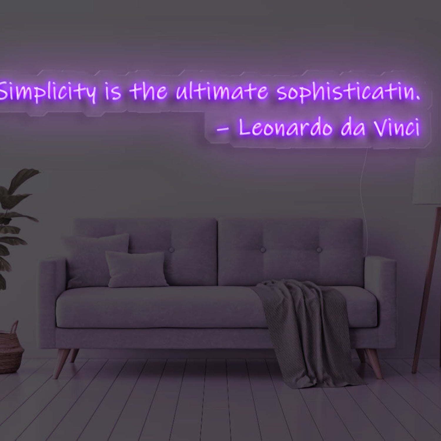 Simplicity Is The Ultimate Sophistication Led Neon Sign | Shineneon