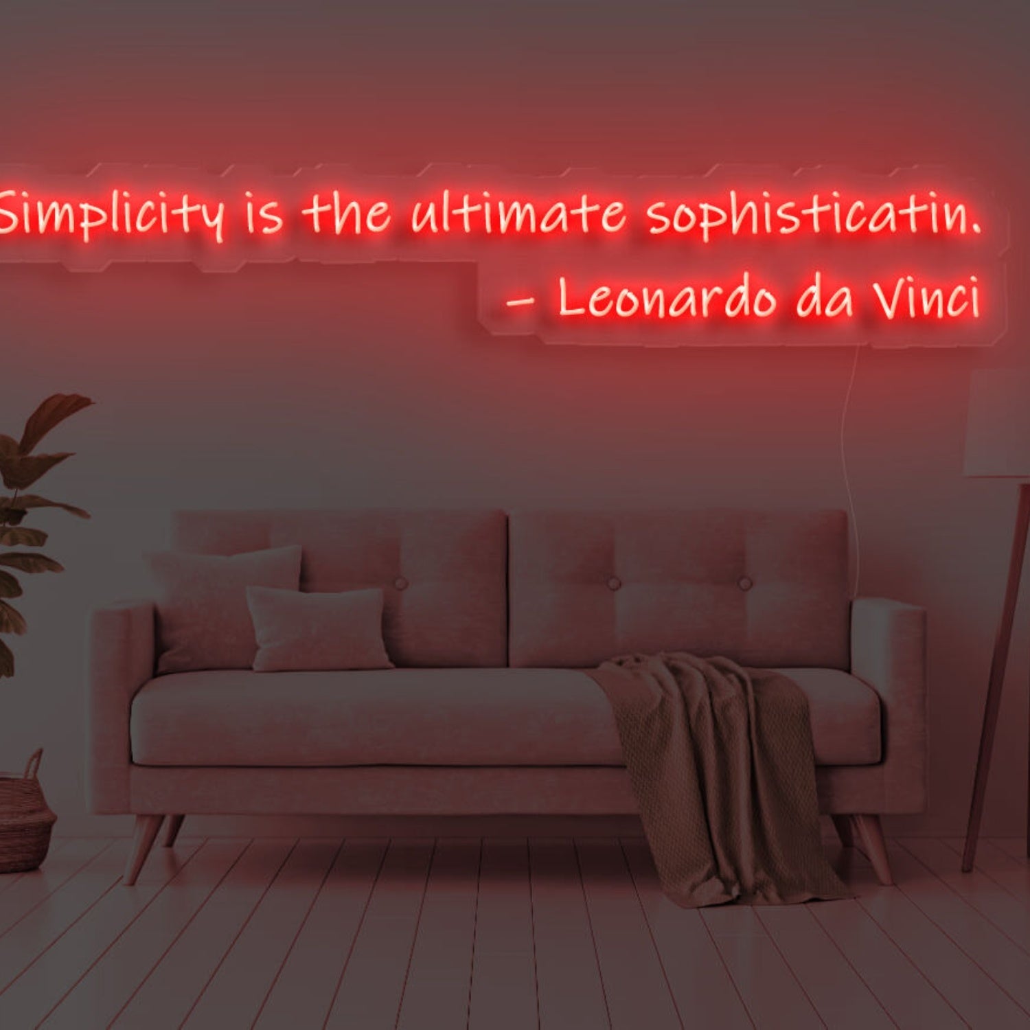 Simplicity Is The Ultimate Sophistication Led Neon Sign - Shineneon