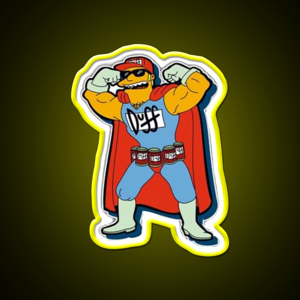Simpsons Beer Superhero Beer Bar Decor Led Neon Sign Rgb Color - LED neon sign view 7