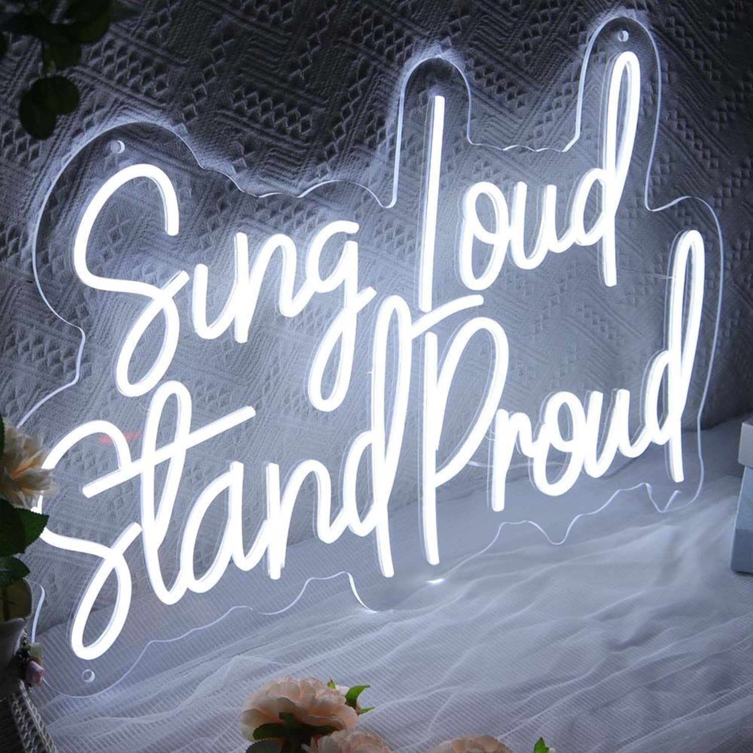 Sing Loud Stand Proud Led Neon Sign For Music Lovers And Positive Spaces | Shineneon