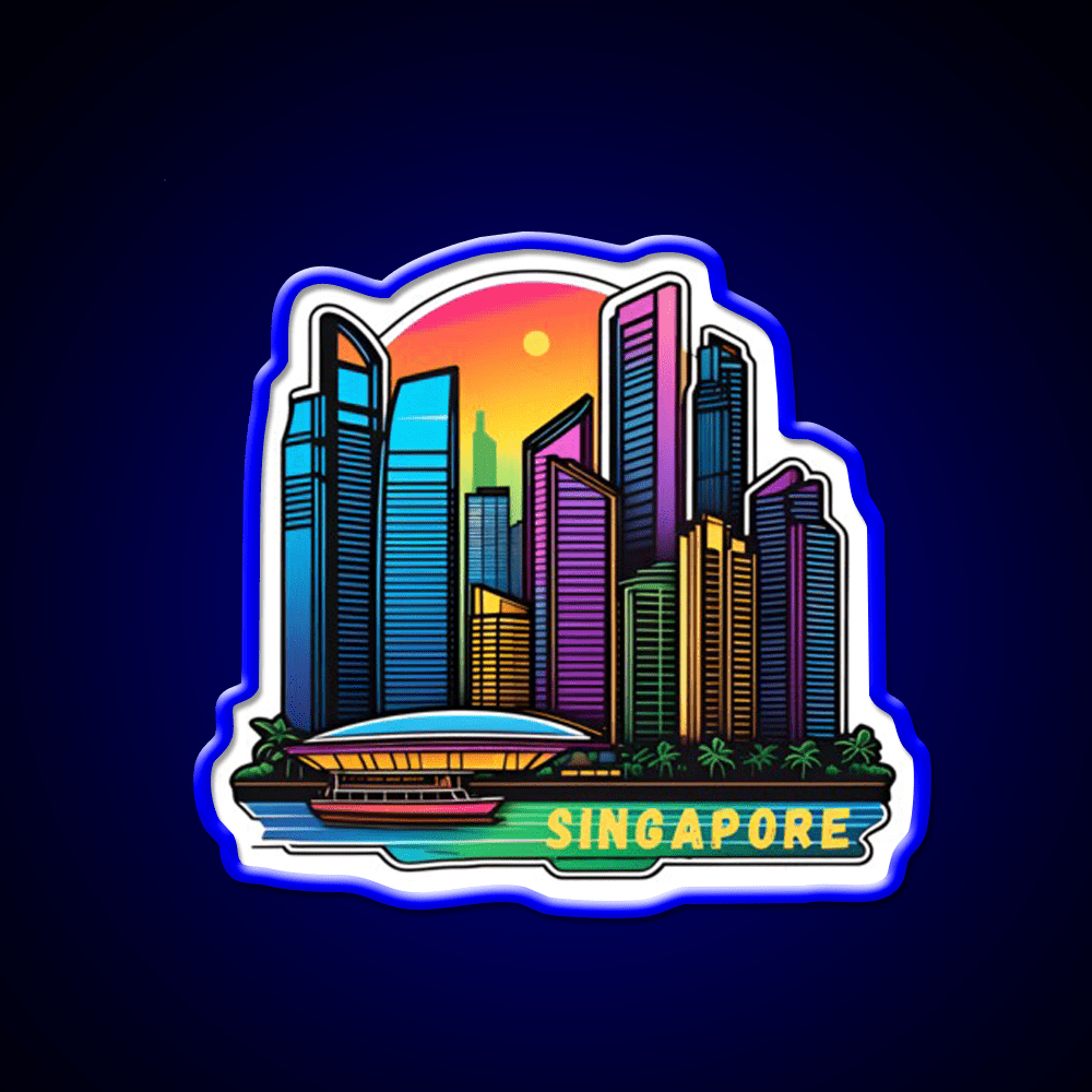 Singapore Retro Asian Cultural Led Neon Sign Rgb Color - Shineneon