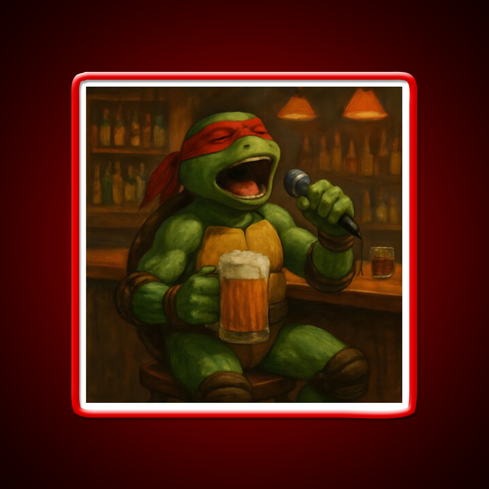 Singing Turtle Ninja At The Bar Man Cave Bar Led Neon Sign - LED neon sign view 10