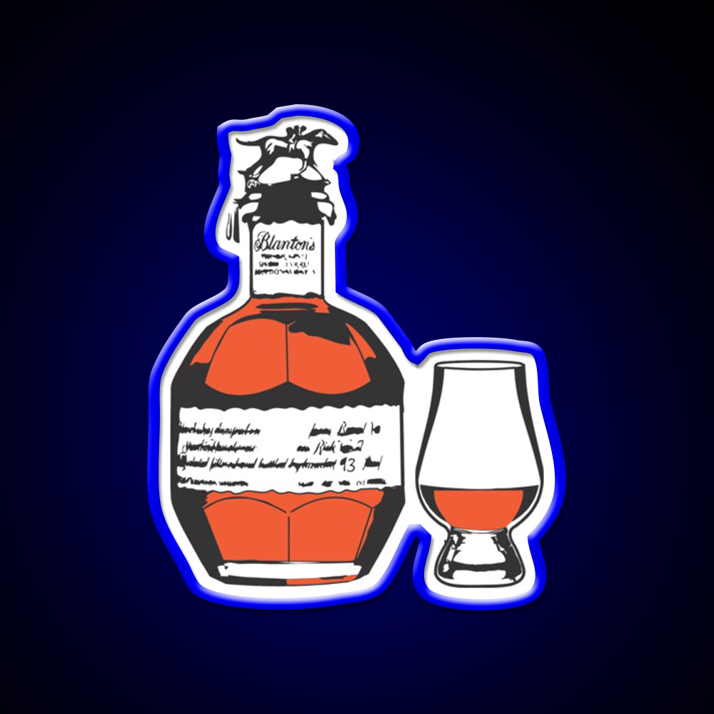 Single Barrel Bourbon Whiskey Drink Bar Led Neon Sign Rgb Color