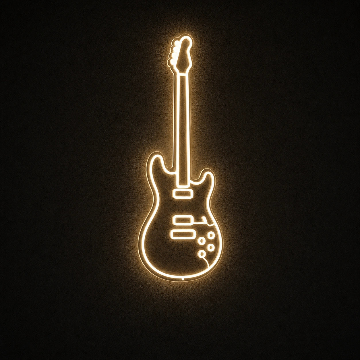 Single Line Electric Guitar LED Neon Sign Garage Man Cave Neon Sign main product image