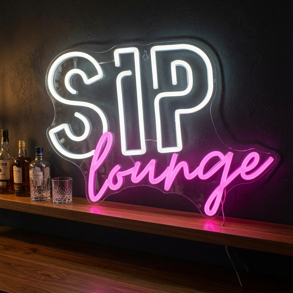 Sip Lounge LED Neon Sign - 03 Real Lifestyle Scene
