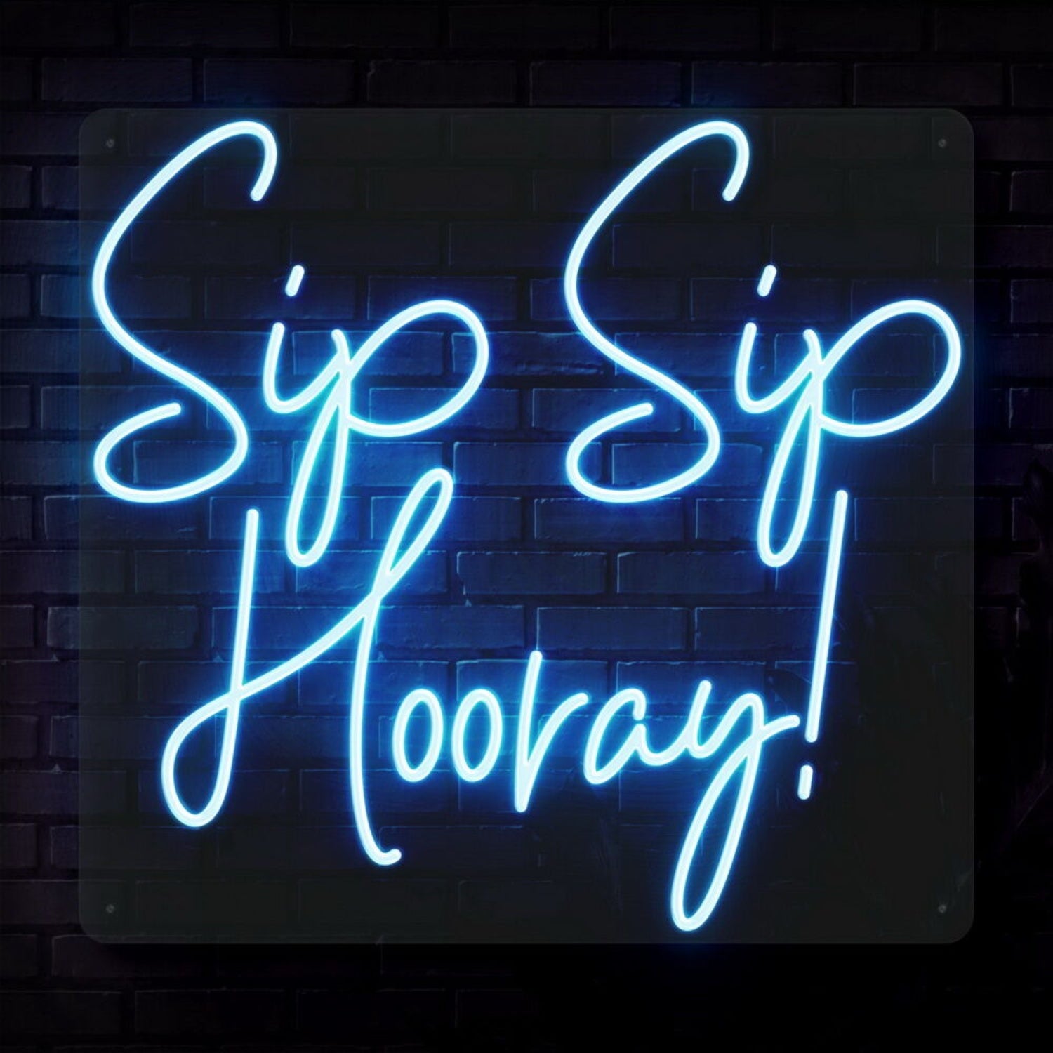 Sip Sip Hooray Led Neon Sign For Celebratory And Social Spaces | Shineneon