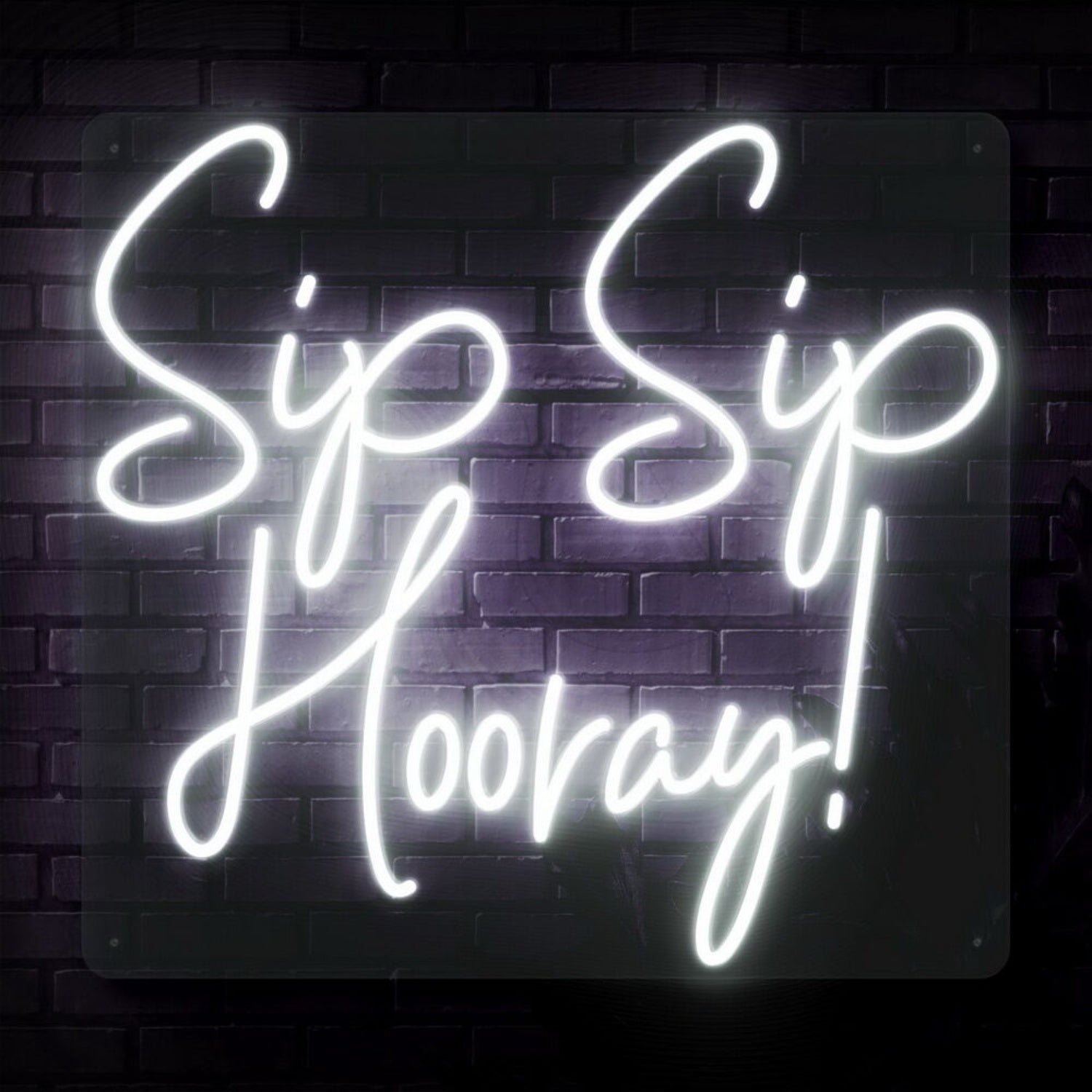 Sip Sip Hooray Led Neon Sign For Celebratory And Social Spaces | Shineneon