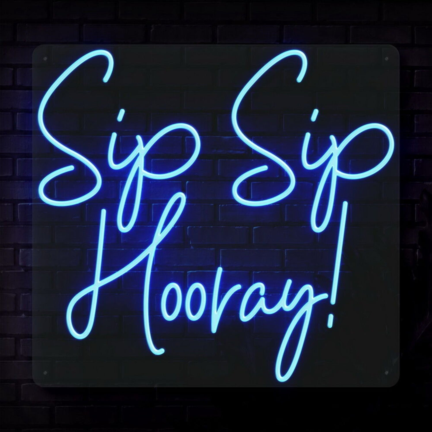 Sip Sip Hooray Led Neon Sign For Celebratory And Social Spaces | Shineneon