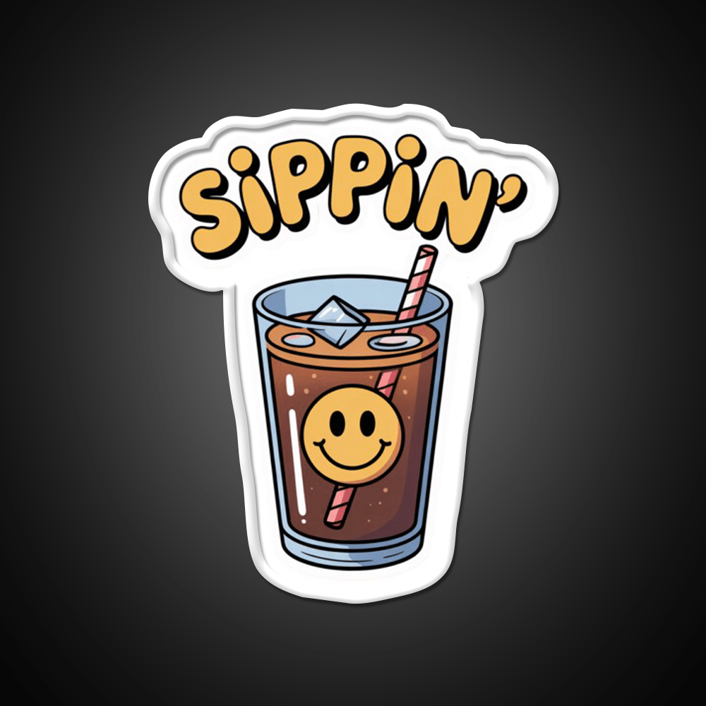 Sippin Coffee Cafe Led Neon Sign Espresso Bar Art Rgb Color - Shineneon