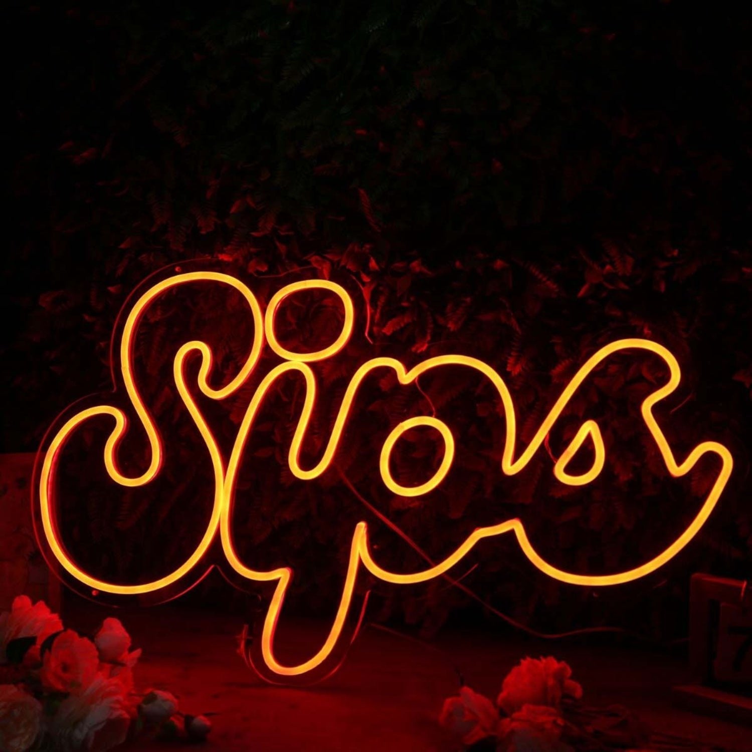 Sips Orange Led Neon Sign For Fun And Social Spaces - Shineneon