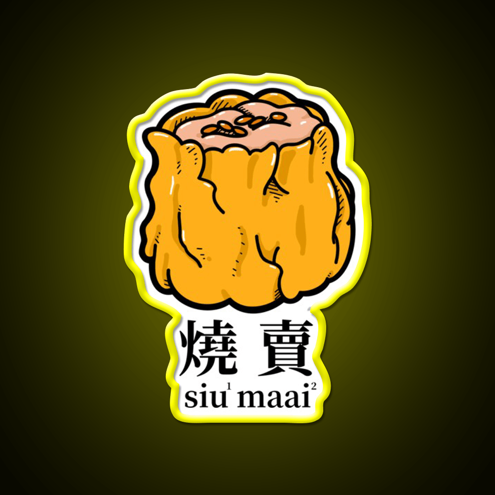 Siu Mai Hong Kong Dim Sum Led Neon Sign Chinese Food Rgb Color - Shineneon