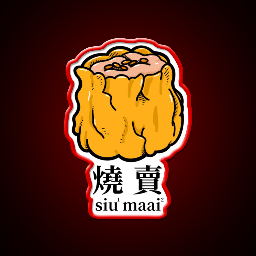 Siu Mai Hong Kong Dim Sum Led Neon Sign Chinese Food Rgb Color - Shineneon