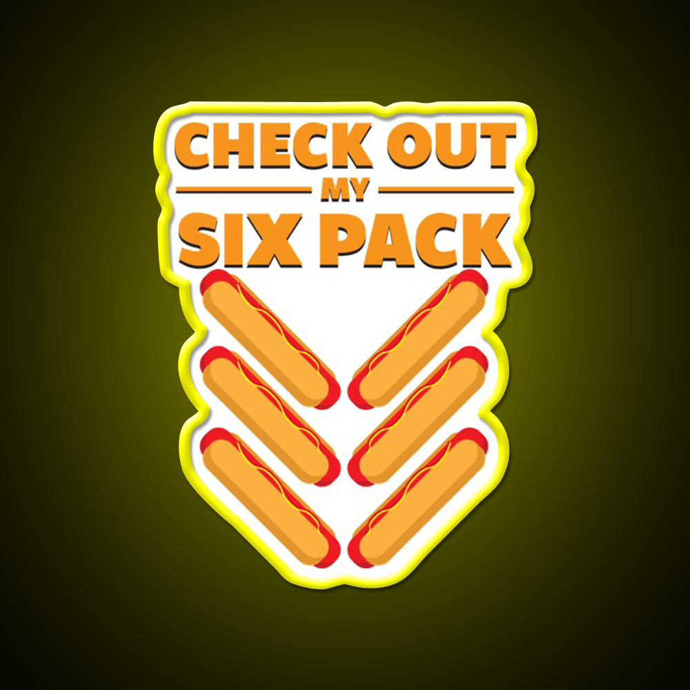 Six Pack Snack Food Led Neon Sign Rgb Color - Shineneon