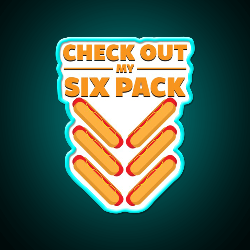 Six Pack Snack Food Led Neon Sign Rgb Color - Shineneon