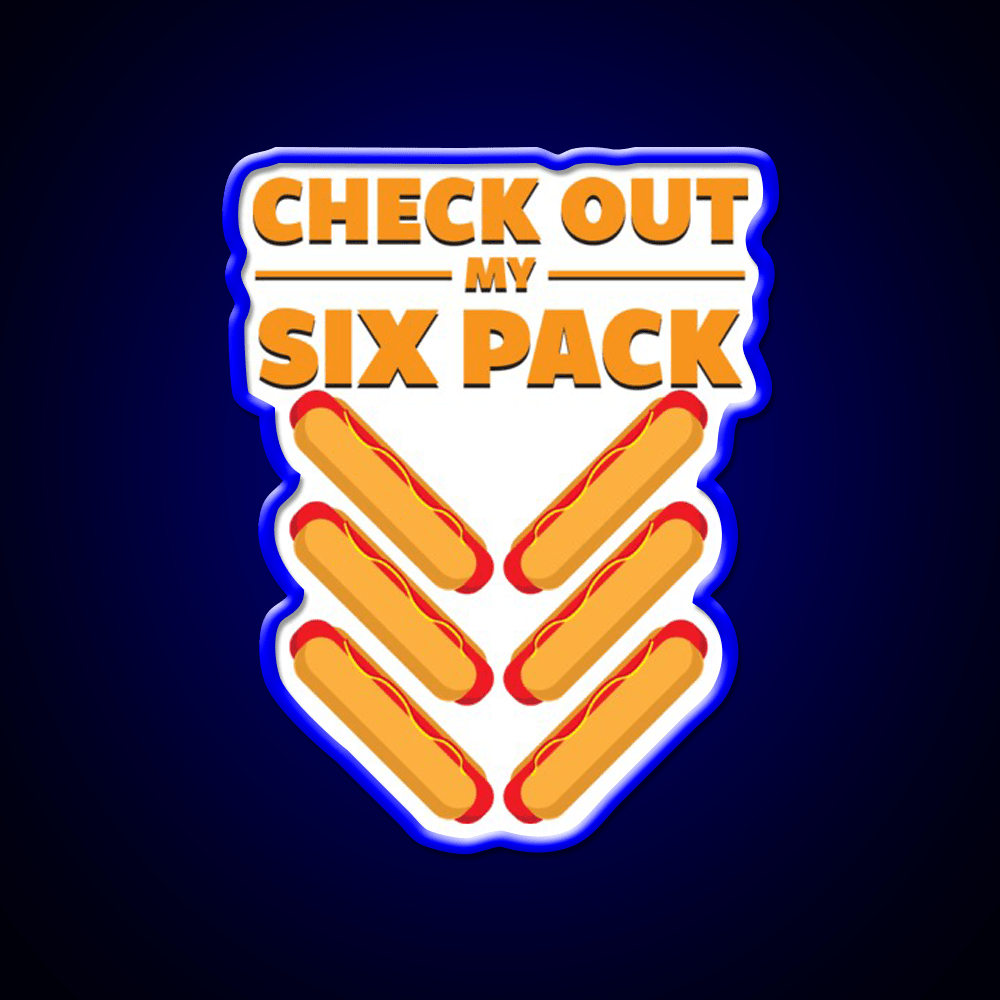 Six Pack Snack Food Led Neon Sign Rgb Color - Shineneon