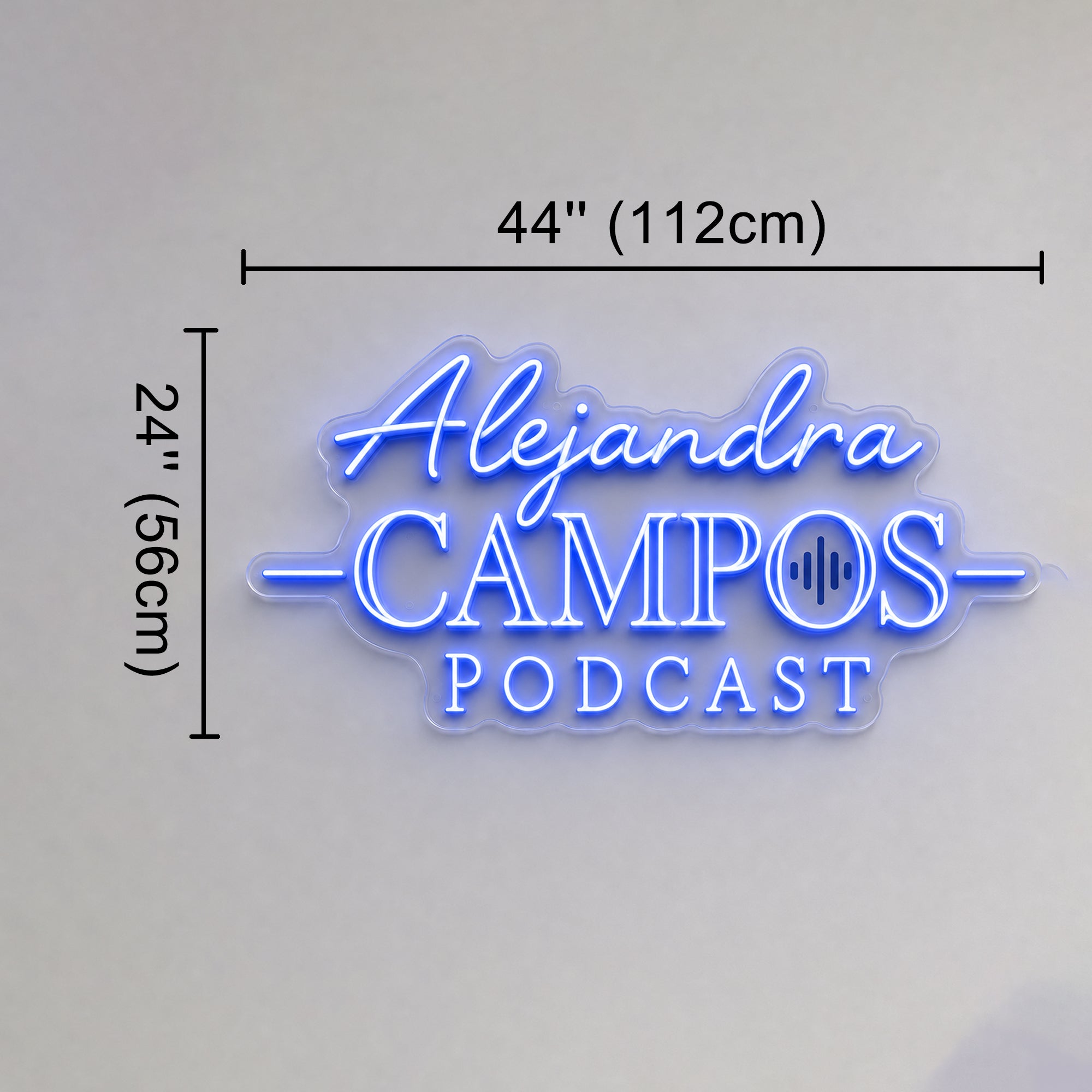 Alejandra Campos Podcast Custom Led Neon Sign RGB Color