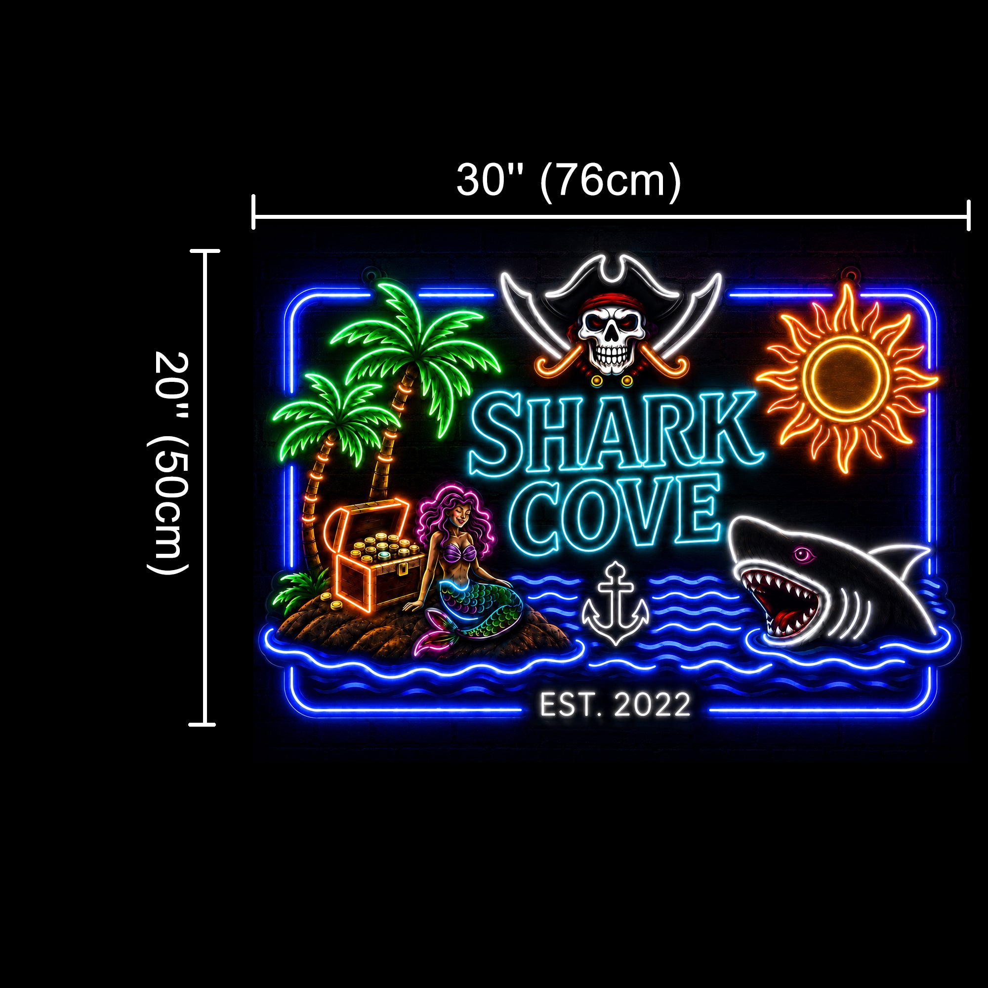 Shark Cove Custom Led Neon Sign Waterproof