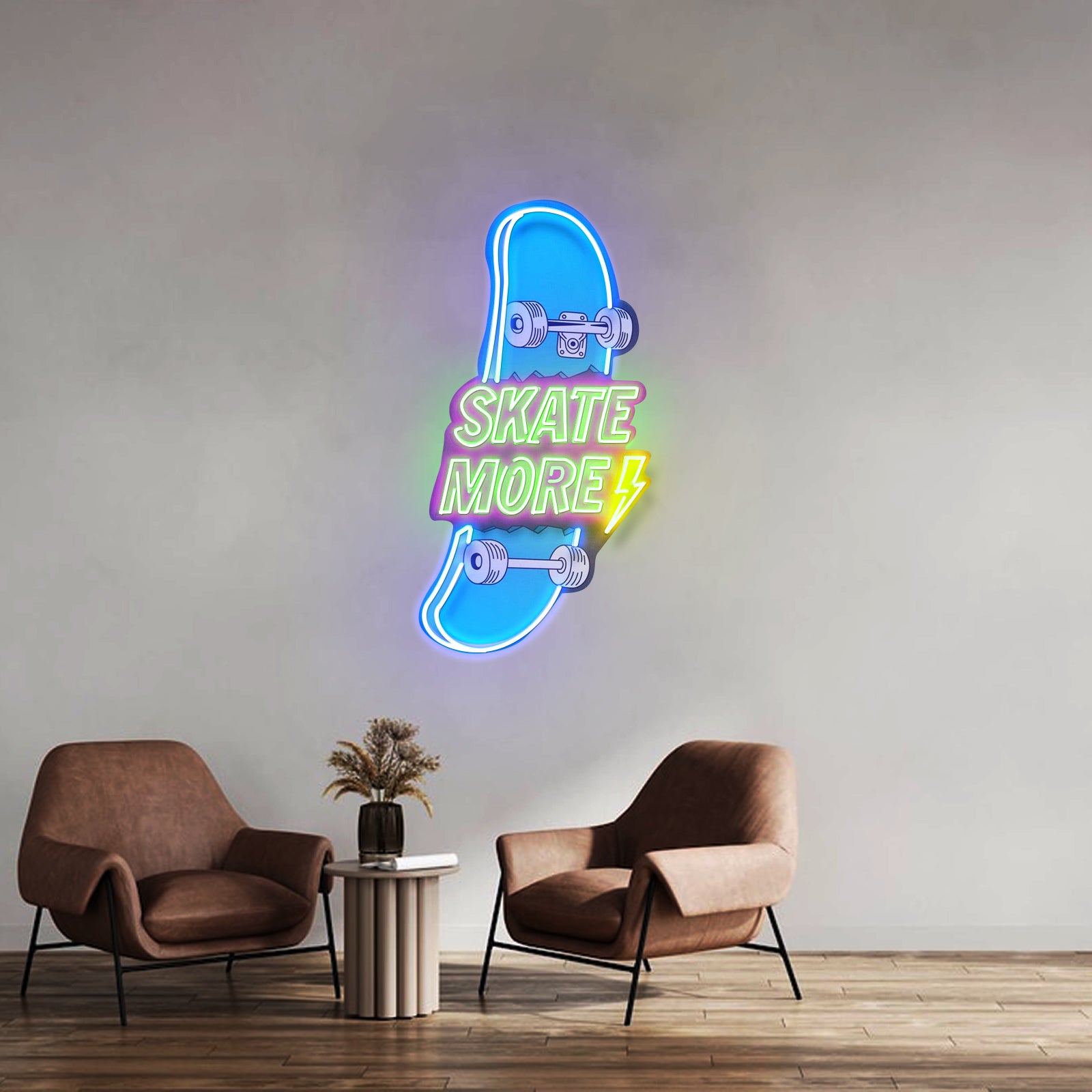 Skate More Custom Led Signs Artwork For Sale