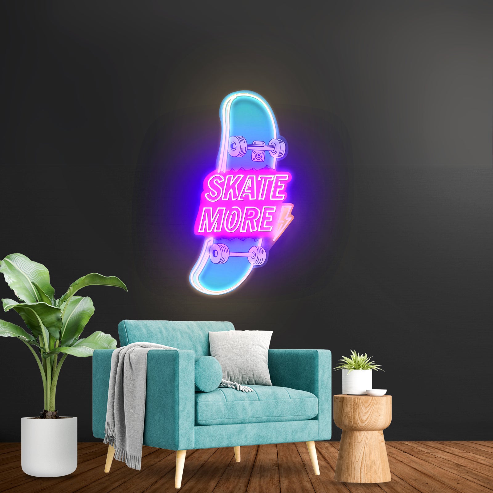 Skate More Custom Led Signs Artwork For Sale