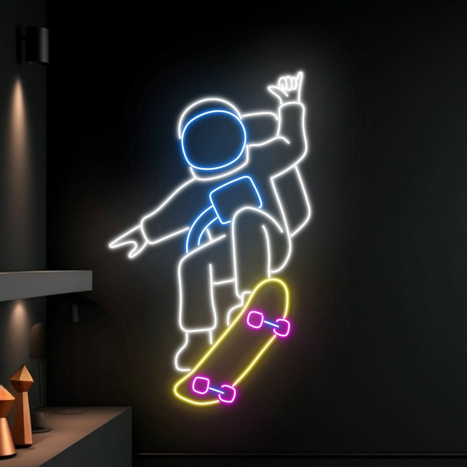 Skateboarding Led Neon Sign Skateboarder Led Sign Neon | Shineneon