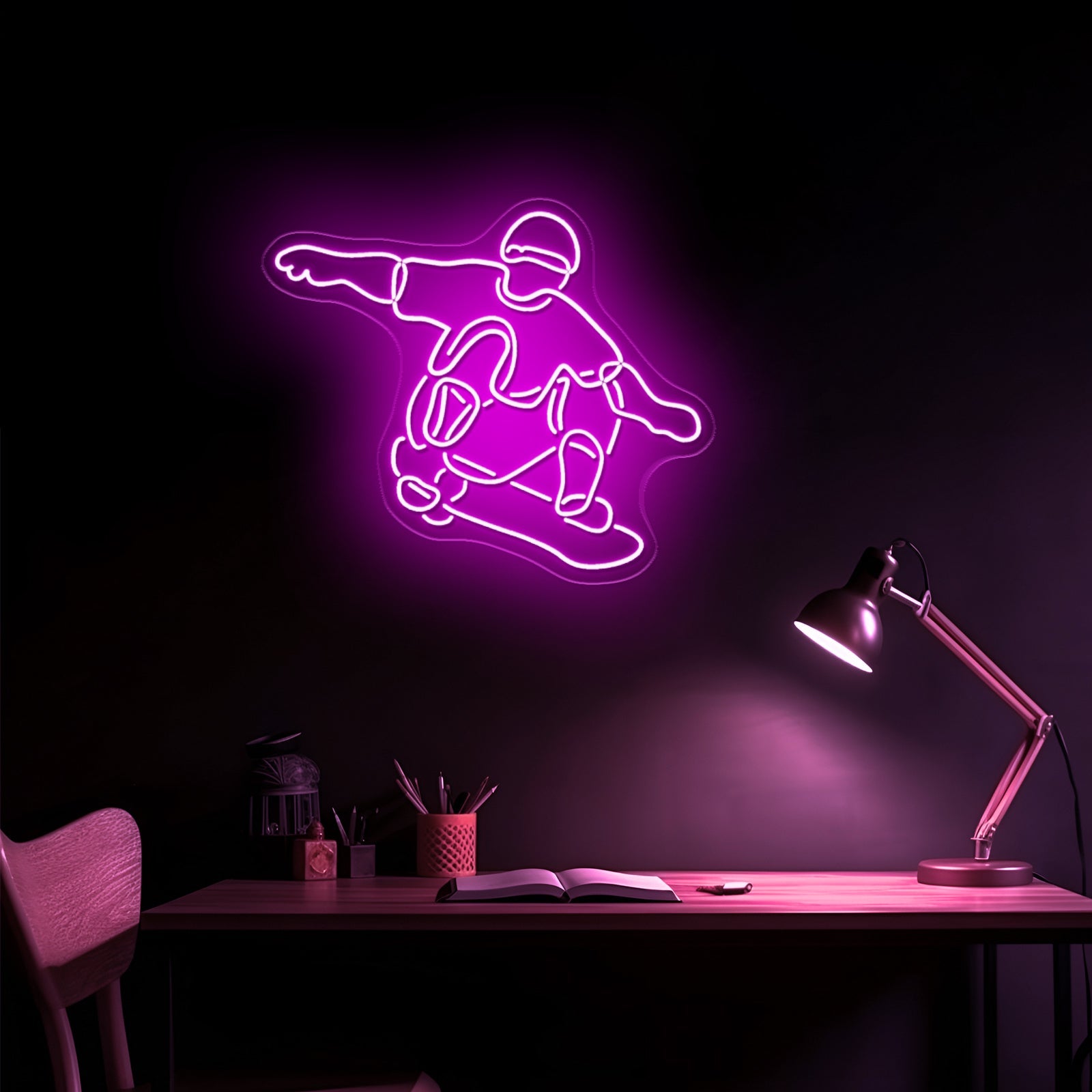 Skater Boy Artistic Neon Signs Wall Art Led Signs - Shineneon