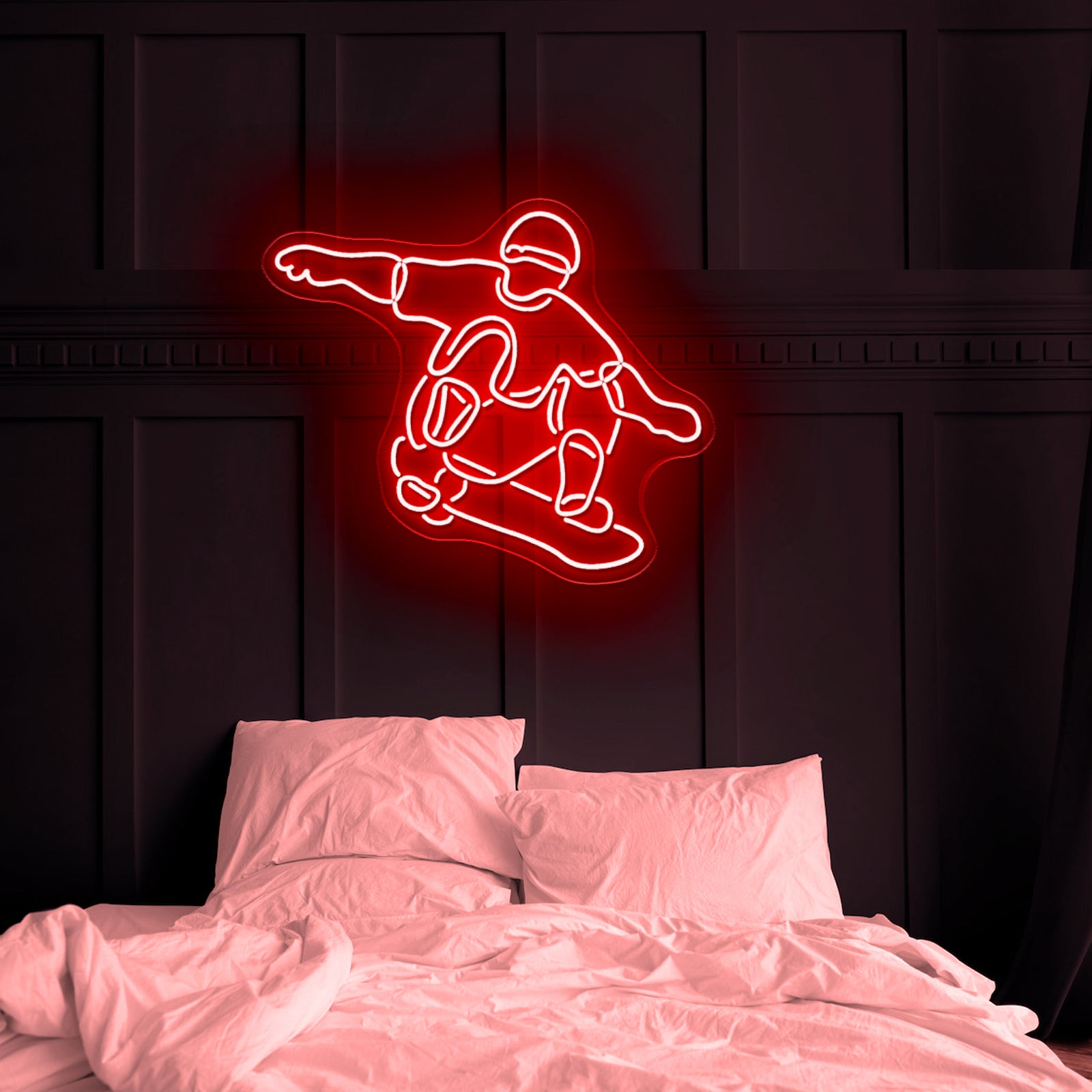 Skater Boy Artistic Neon Signs Wall Art Led Signs