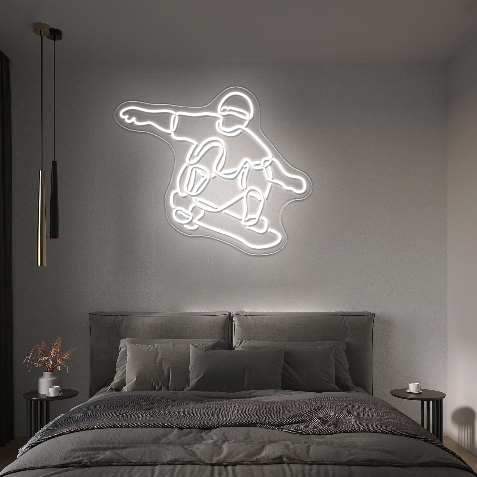 Skater Boy Artistic Neon Signs Wall Art Led Signs