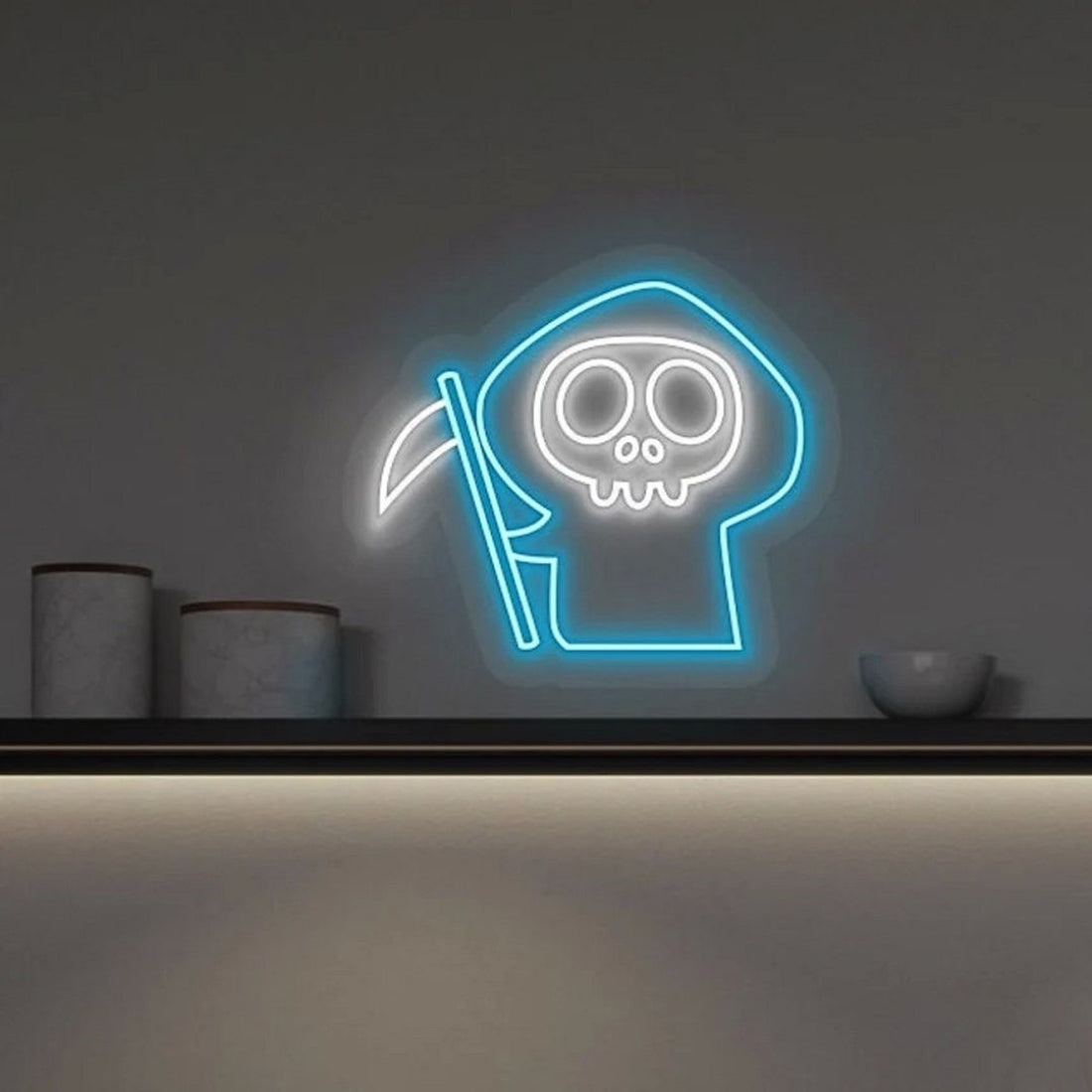 Skeleton Decor Halloween Led Sign Business Neon Sign