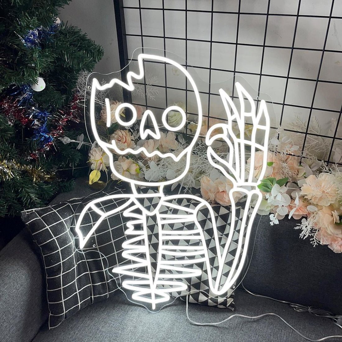 Skeleton Man Led Sign Business Neon Sign - Shineneon