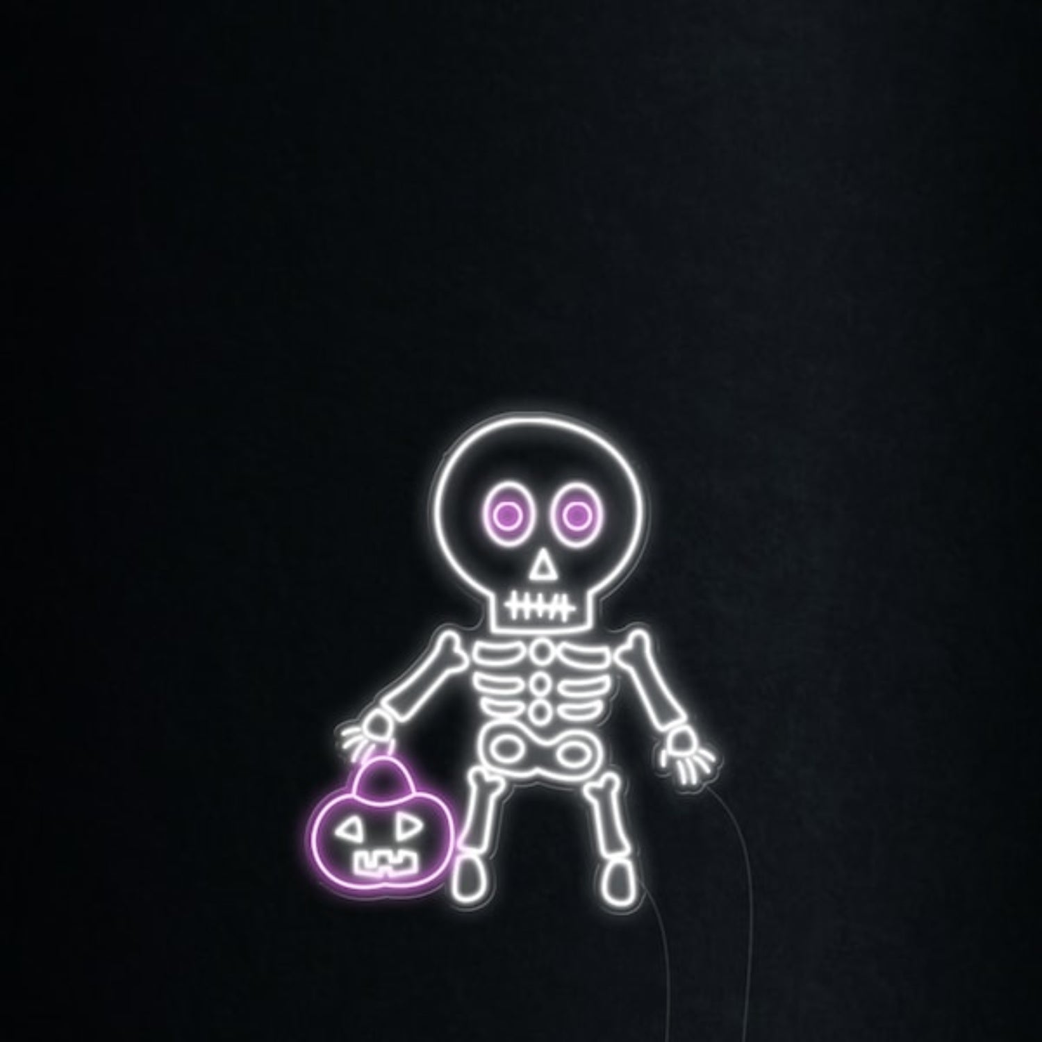 Skeleton Pumpkin Halloween Led Neon Sign Wall Art | Shineneon