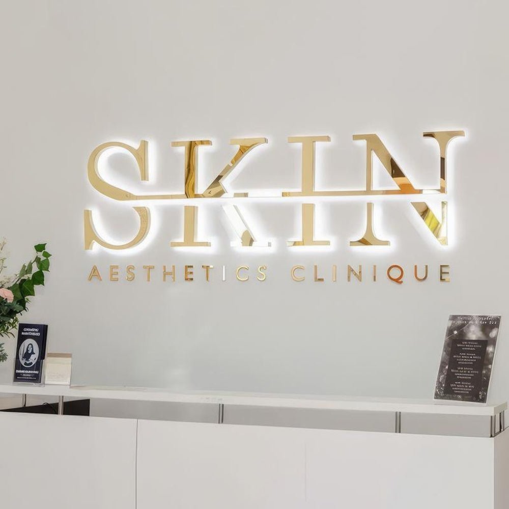Skin Aesthetics Clinique 3D Backlit Letters Business Metal Led Sign - Shineneon
