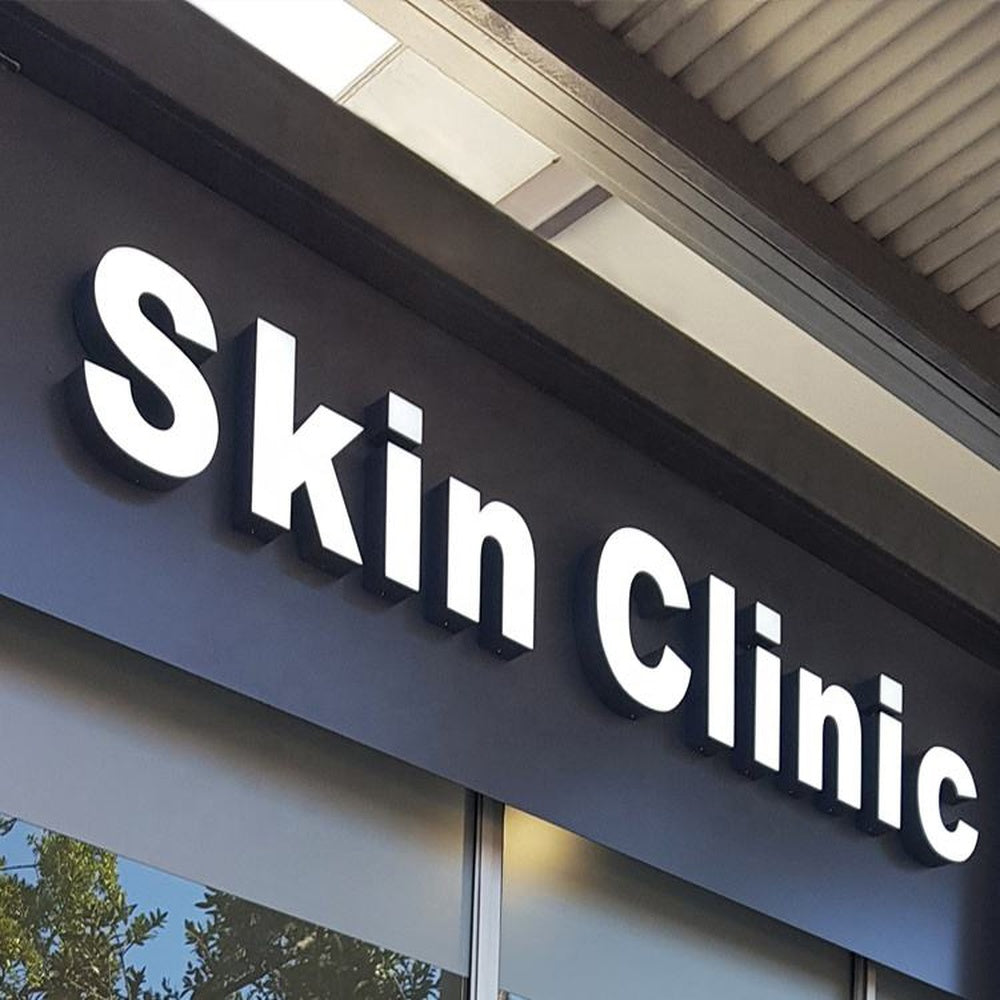 Skin Clinic 3D Frontlit Channel Letters Led Light Sign