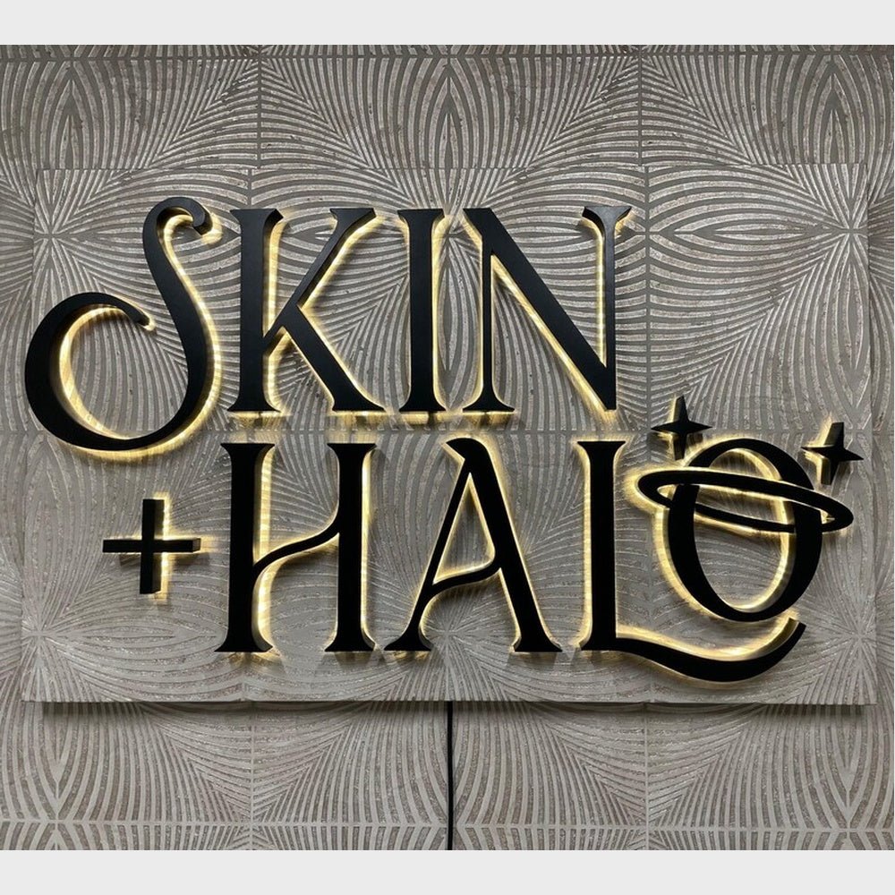 Skin Halo 3D Backlit Channel Letters Led Light Sign - Shineneon