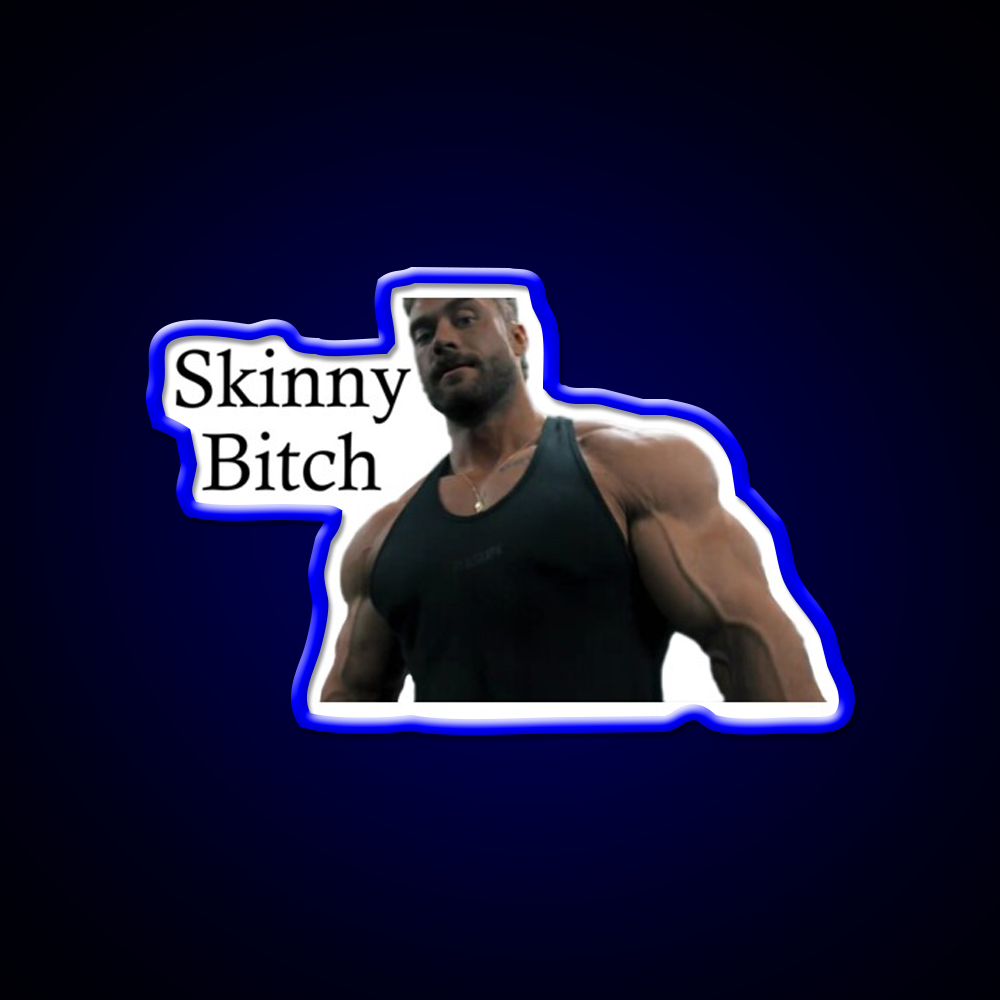 Skinny Bitch By Chris Bumstead Cbum Gym Fitness Led Neon Sign Rgb Color