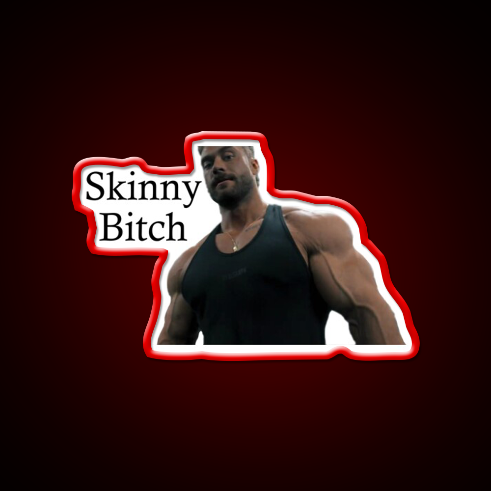 Skinny Bitch By Chris Bumstead Cbum Gym Fitness Led Neon Sign Rgb Color