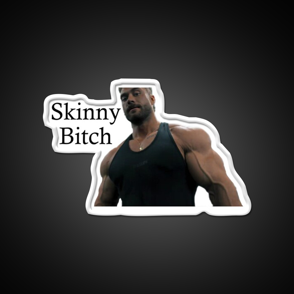 Skinny Bitch By Chris Bumstead Cbum Gym Fitness Led Neon Sign Rgb Color