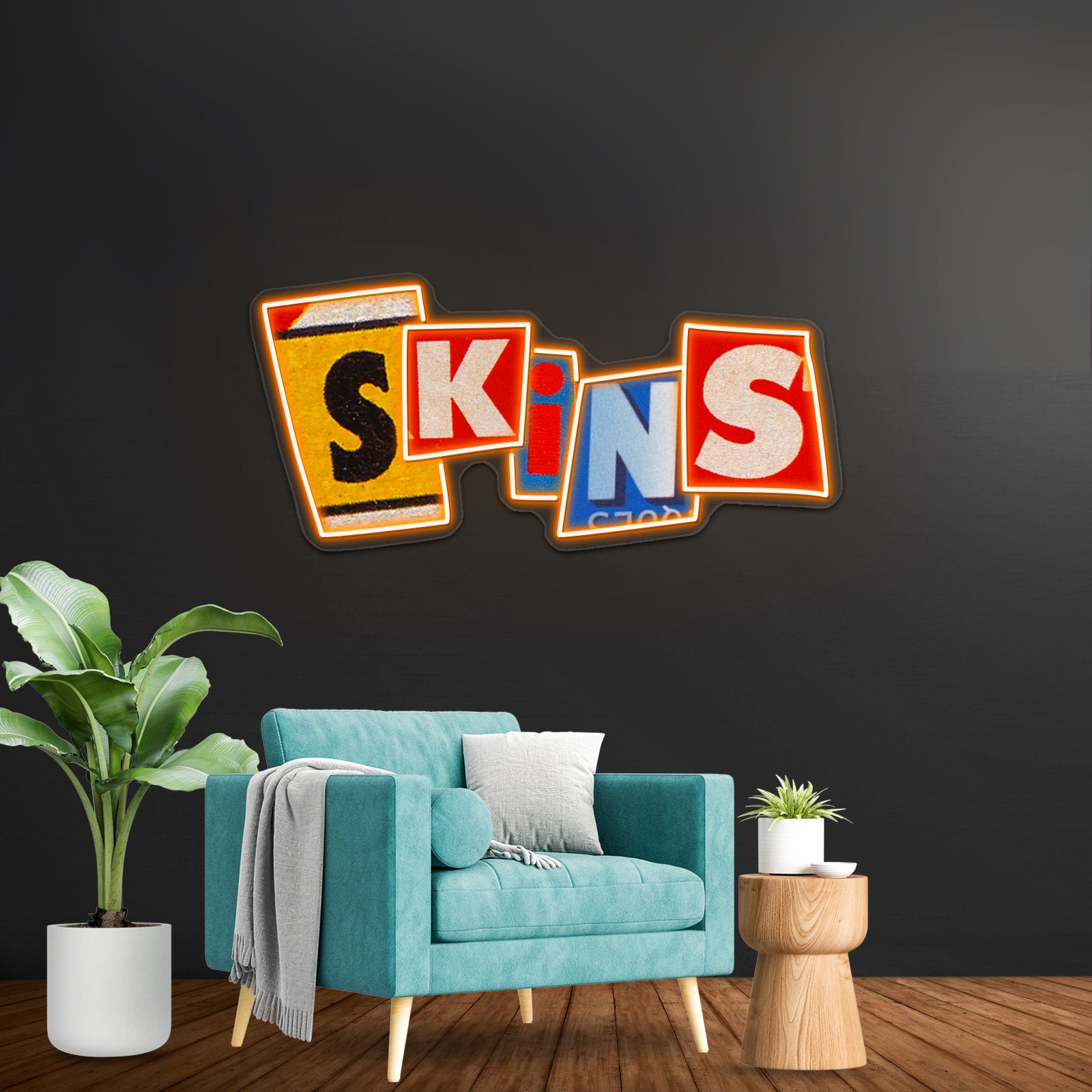 Skins Uk Artwork Custom Led Signs | Shineneon