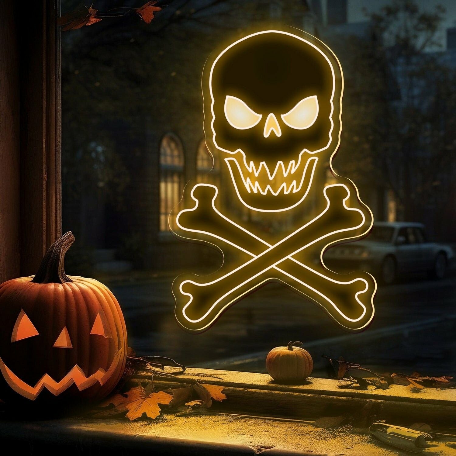 Skull Bones Neon Sign For Home | Shineneon