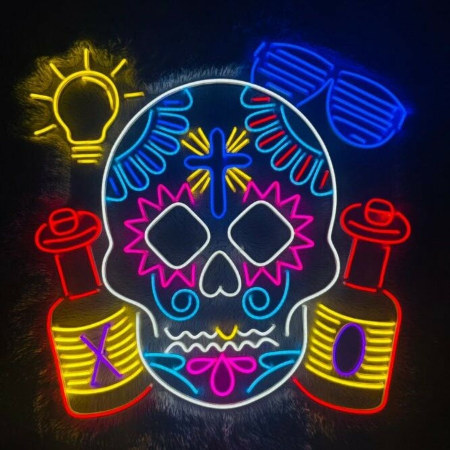 Skull Calavera Neon Sign | Shineneon