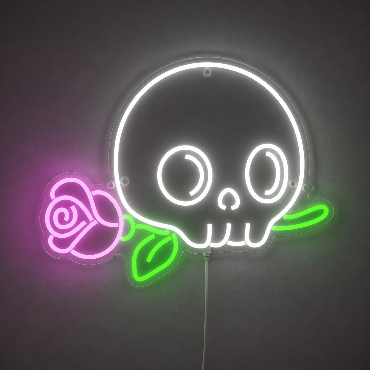 Skull Flower Neon Sign LED Neon Sign main product image