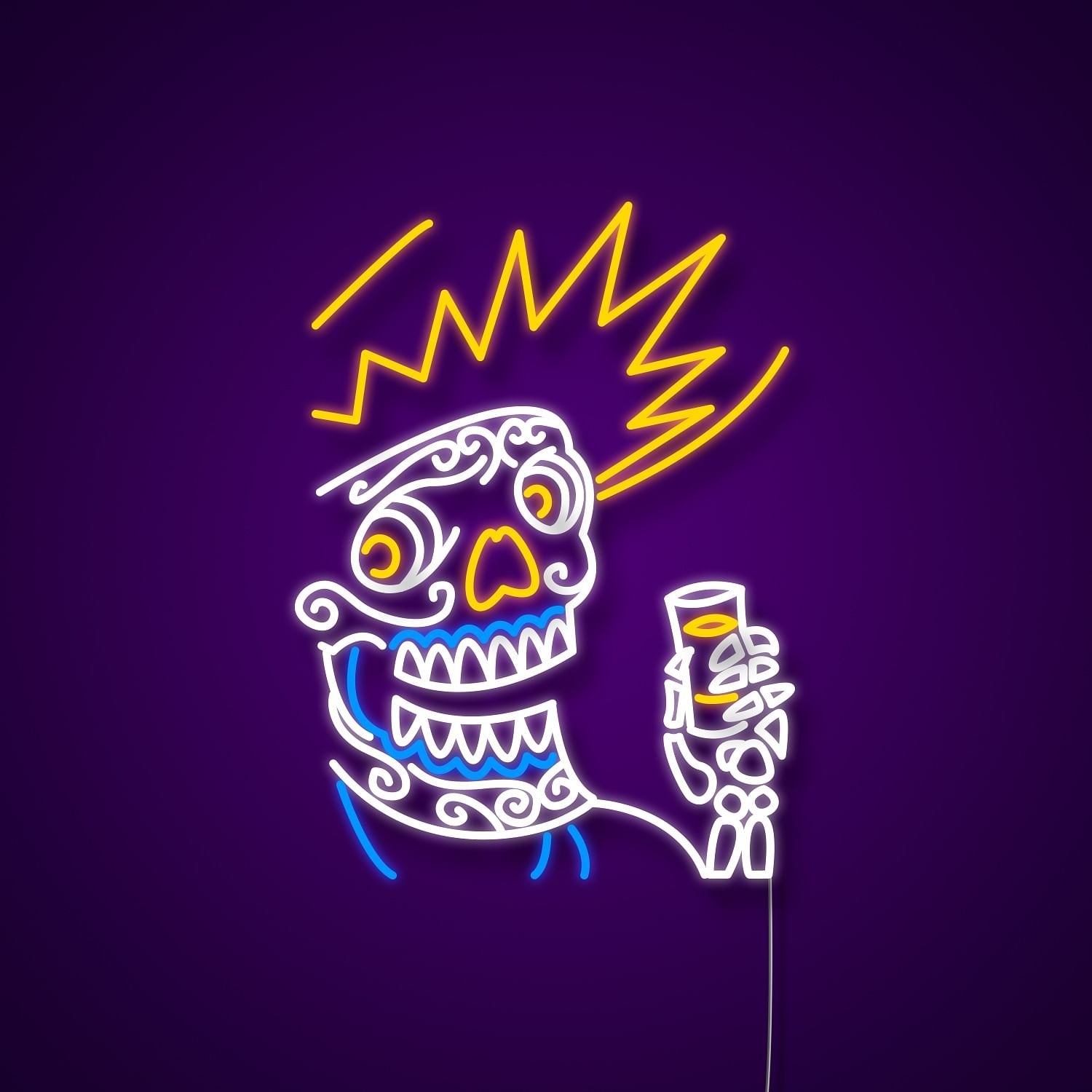 Skull Halloween Custom Led Neon Signs Wall Art Led For Wall | Shineneon