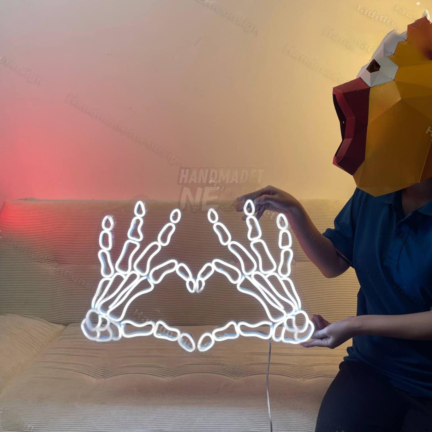 Skull Heart Led Neon Sign Neon Skull | Shineneon