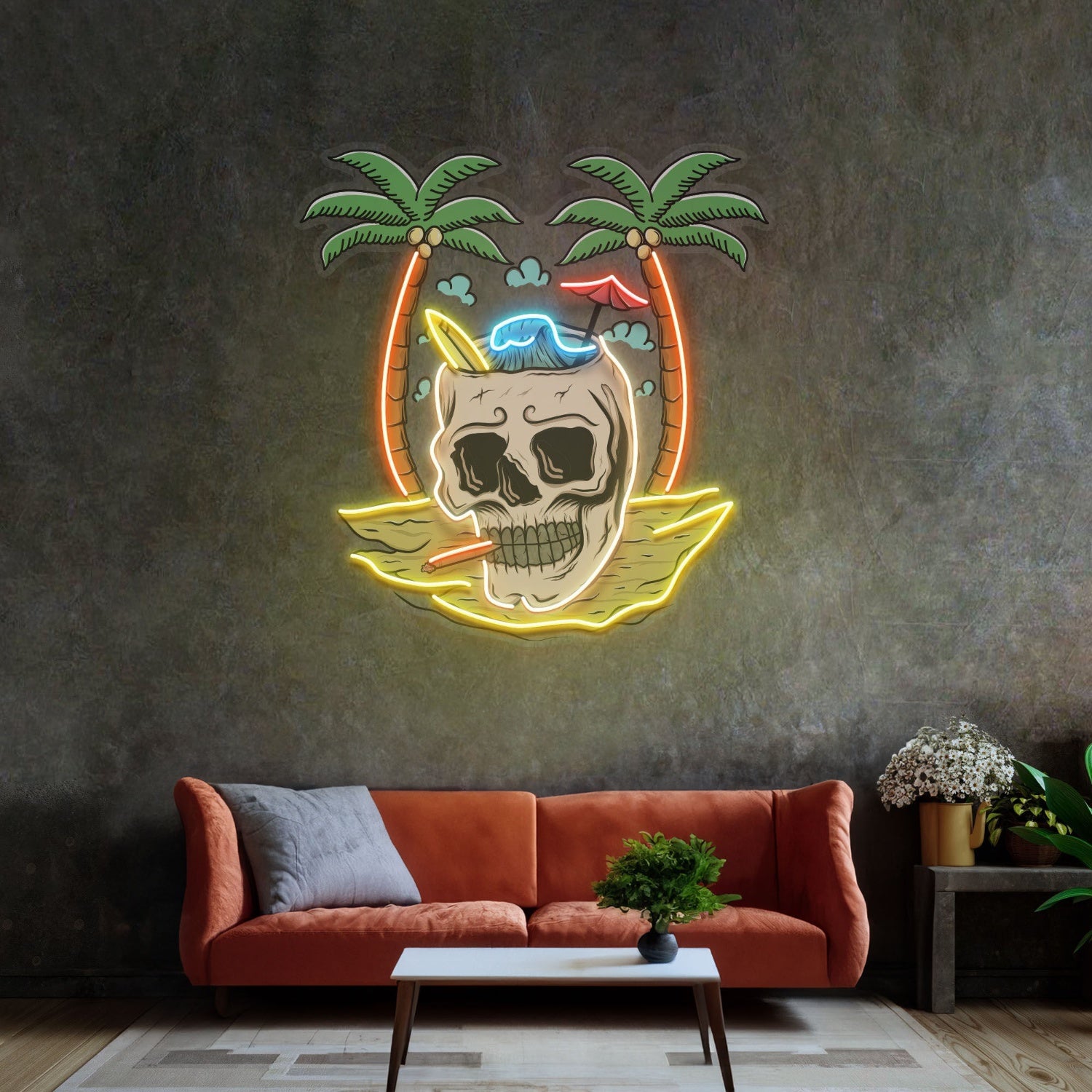 Skull Island Led Neon Sign Light Pop Art | Shineneon