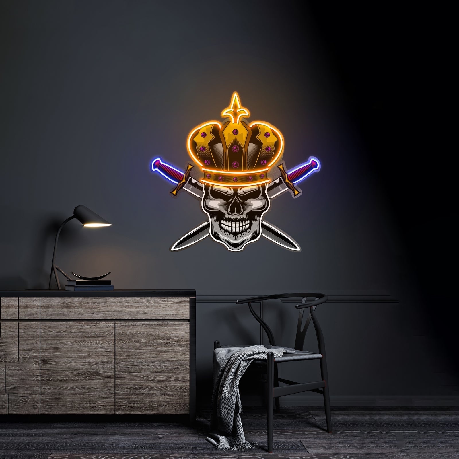 Skull King Led Neon Sign Light Custom Led Signs - Shineneon